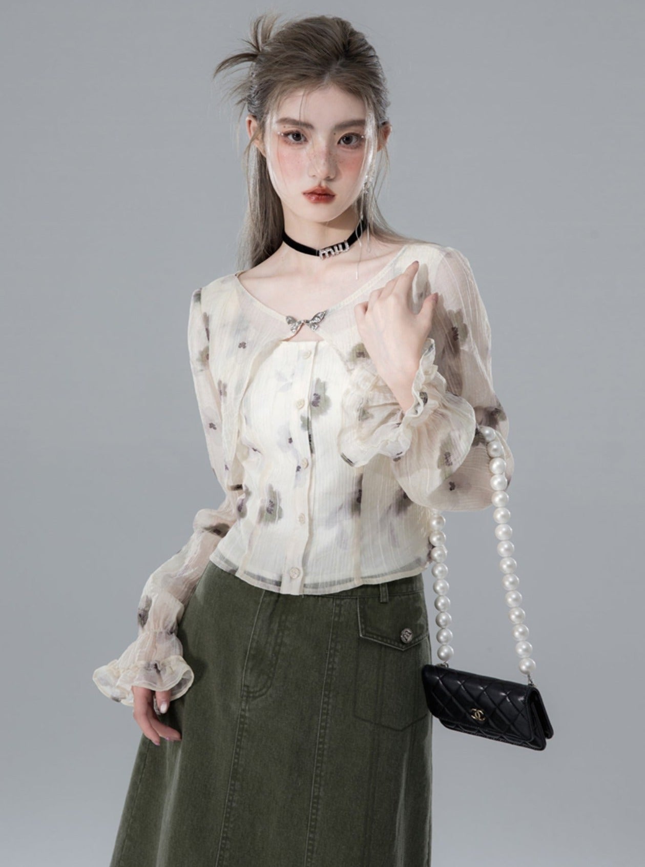 Tyndall Tulle Chiffon Top