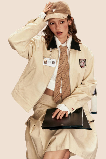 American College Jacket Two-Piece Set-Up