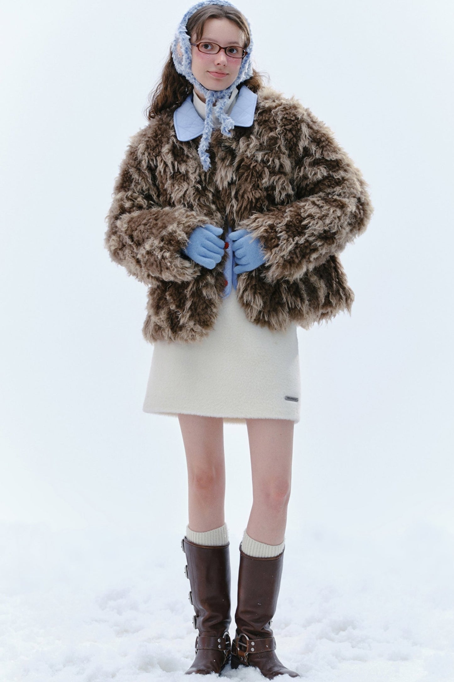 Cocoa Chestnut CRISP FUR COAT