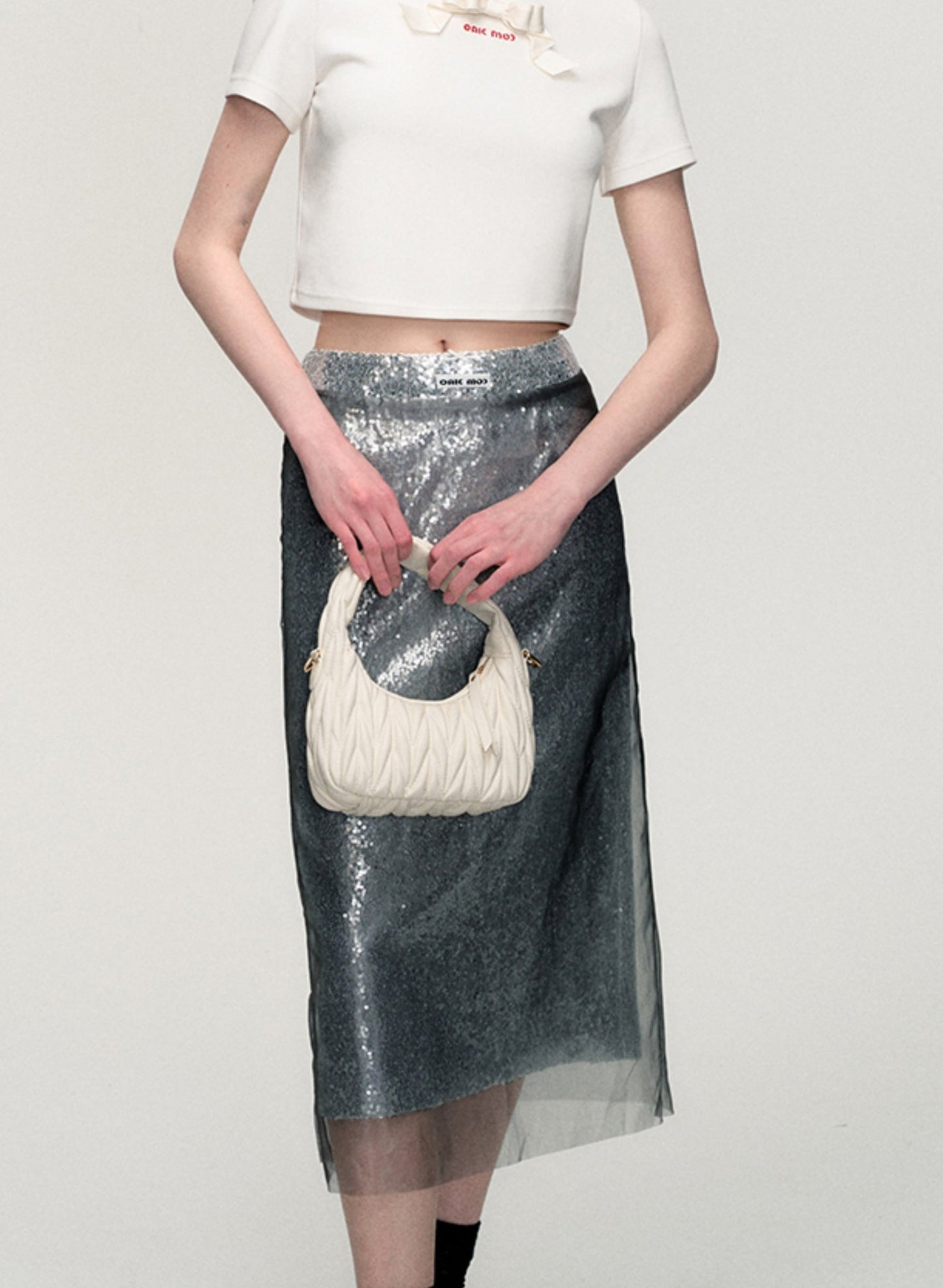 Summer Skin-Friendly Sequin Skirt