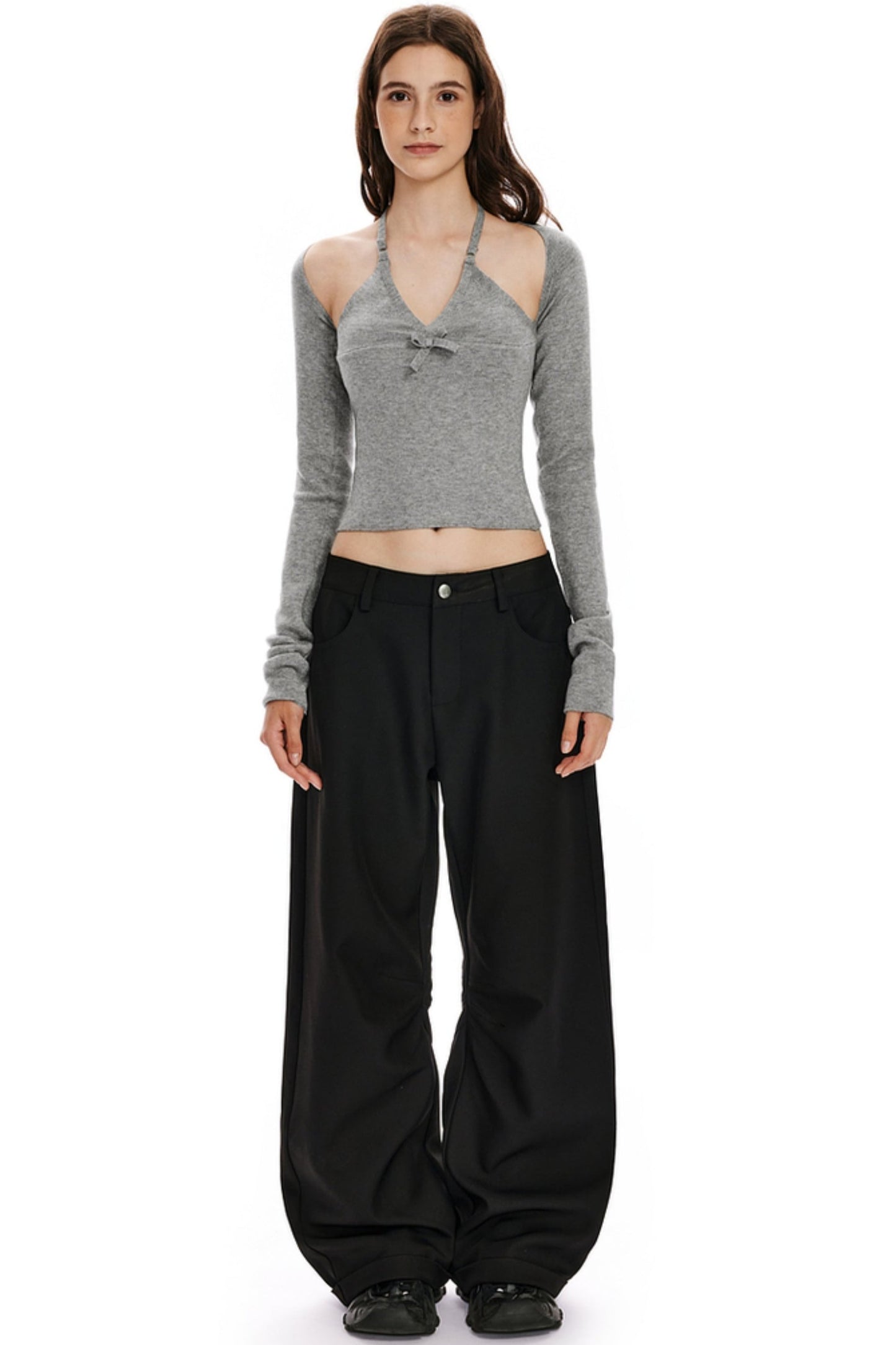 Casual Wide Leg Banana Pants