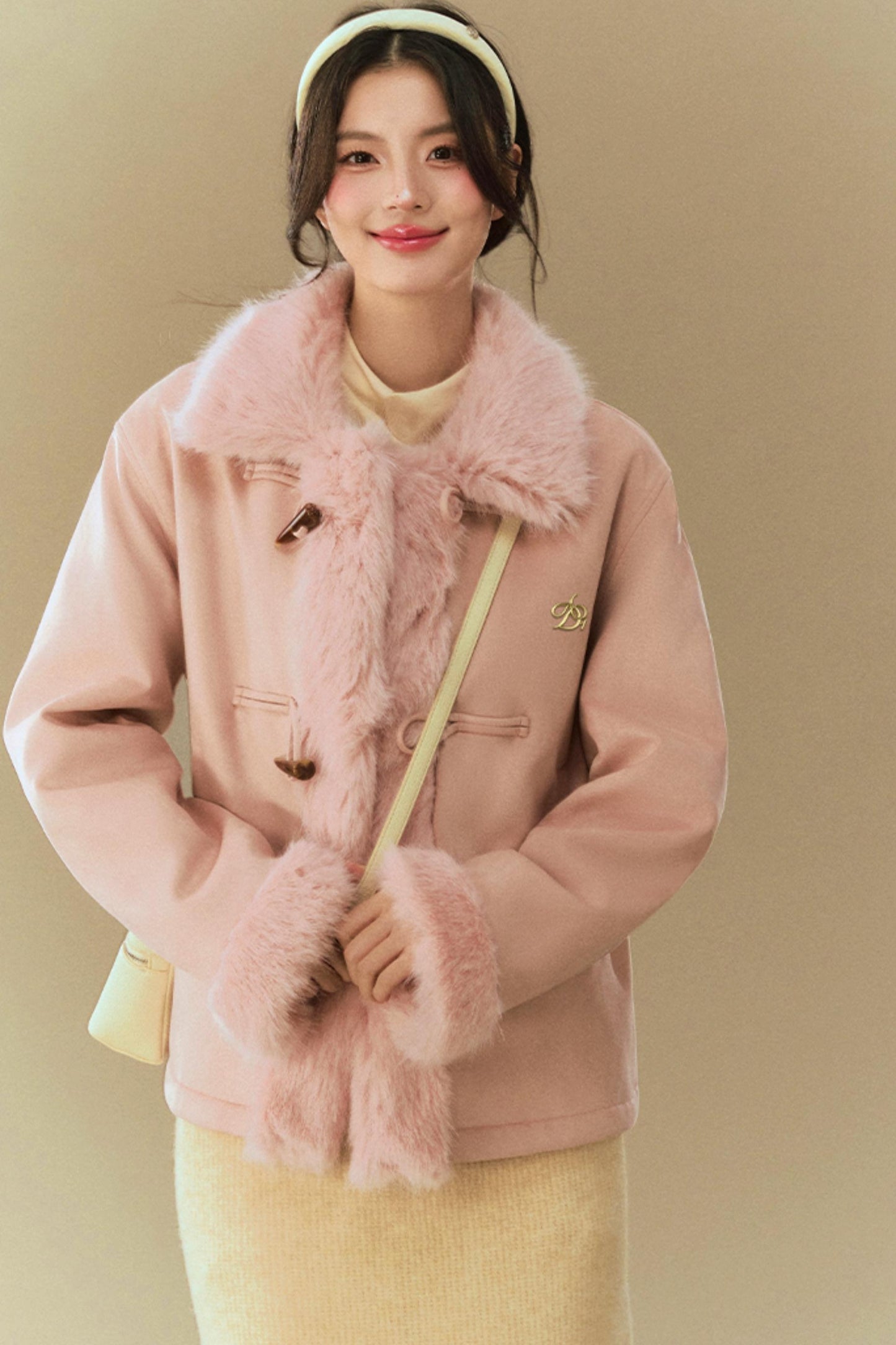 Suede Fur Collar Jacket