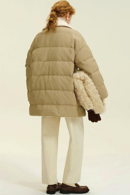 Panelled Winter Down Jacket