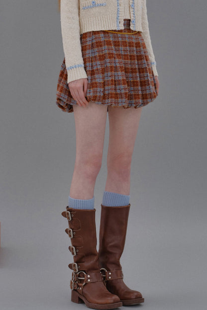 SweetHeart Killer CHECK TWEED SKIRT