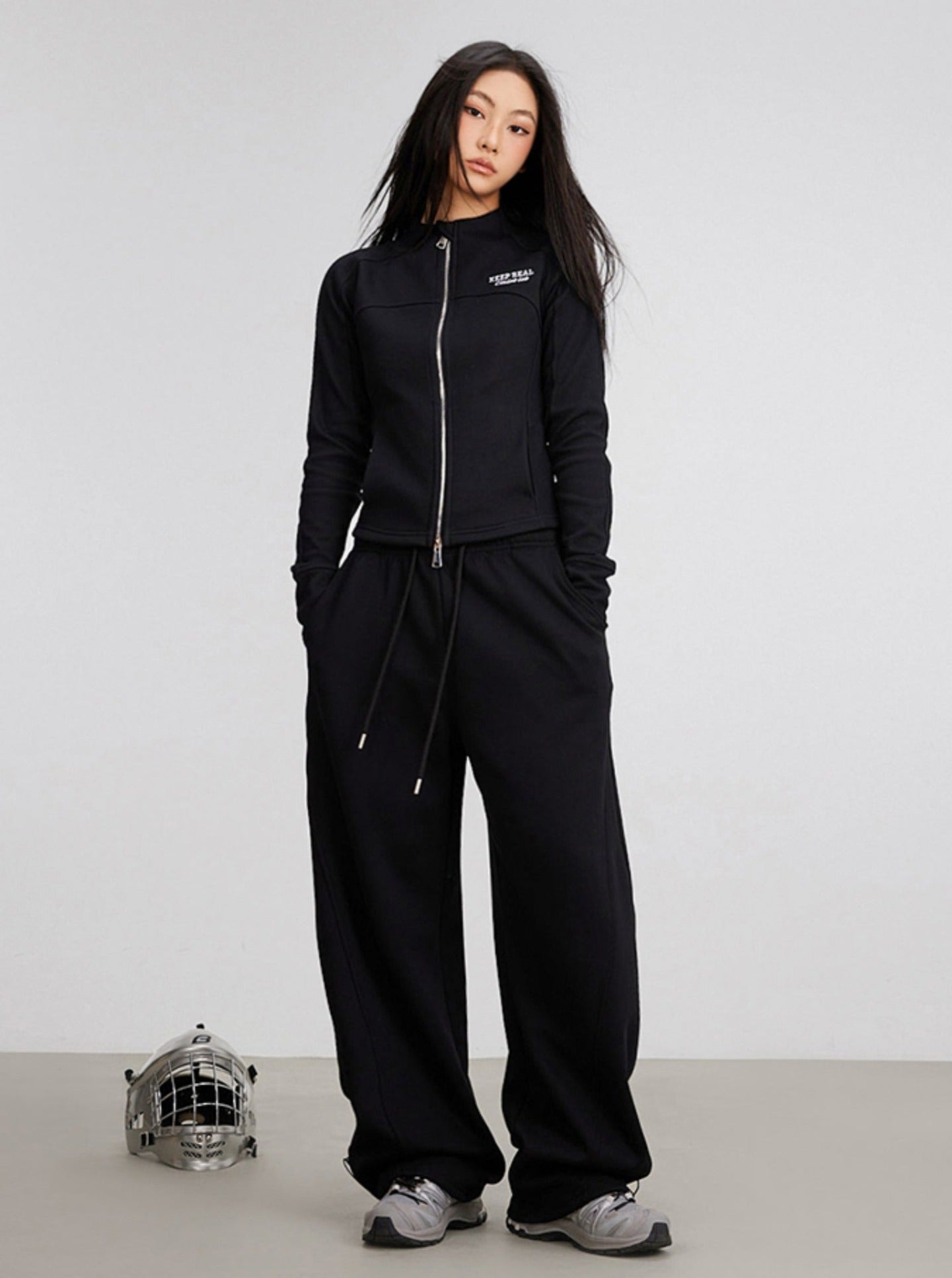 Long-Sleeved Hip-Hop Top Trousers Set-Up