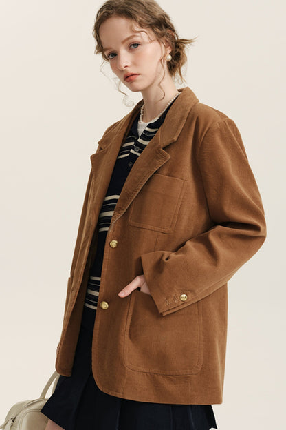 High-end Corduroy Blazer