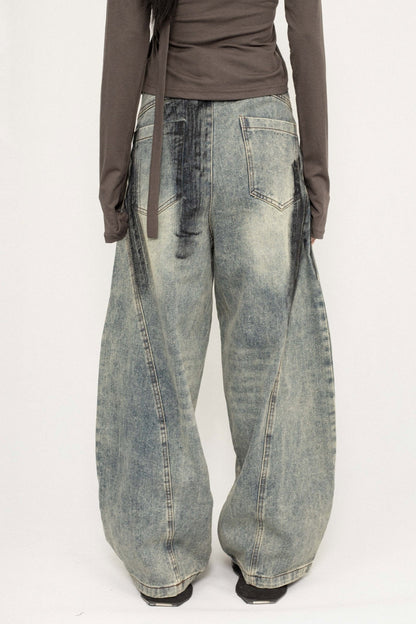 American Retro Loose Wide-Leg Jeans