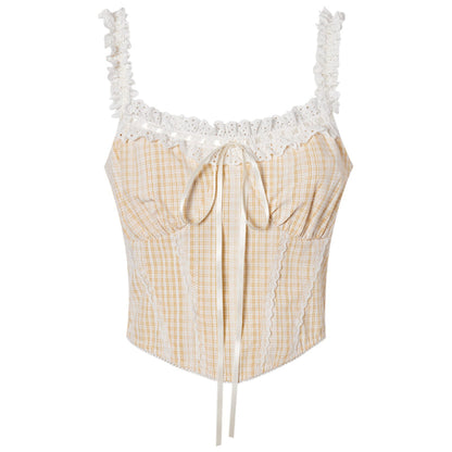 Lace Pleated Camisole
