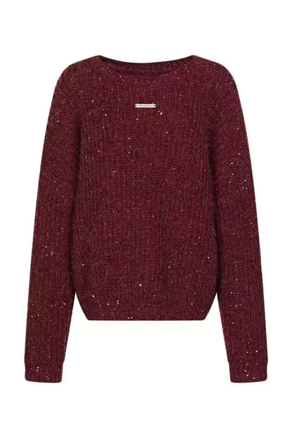 LOOSE SEQUIN ROUND NECK SWEATER