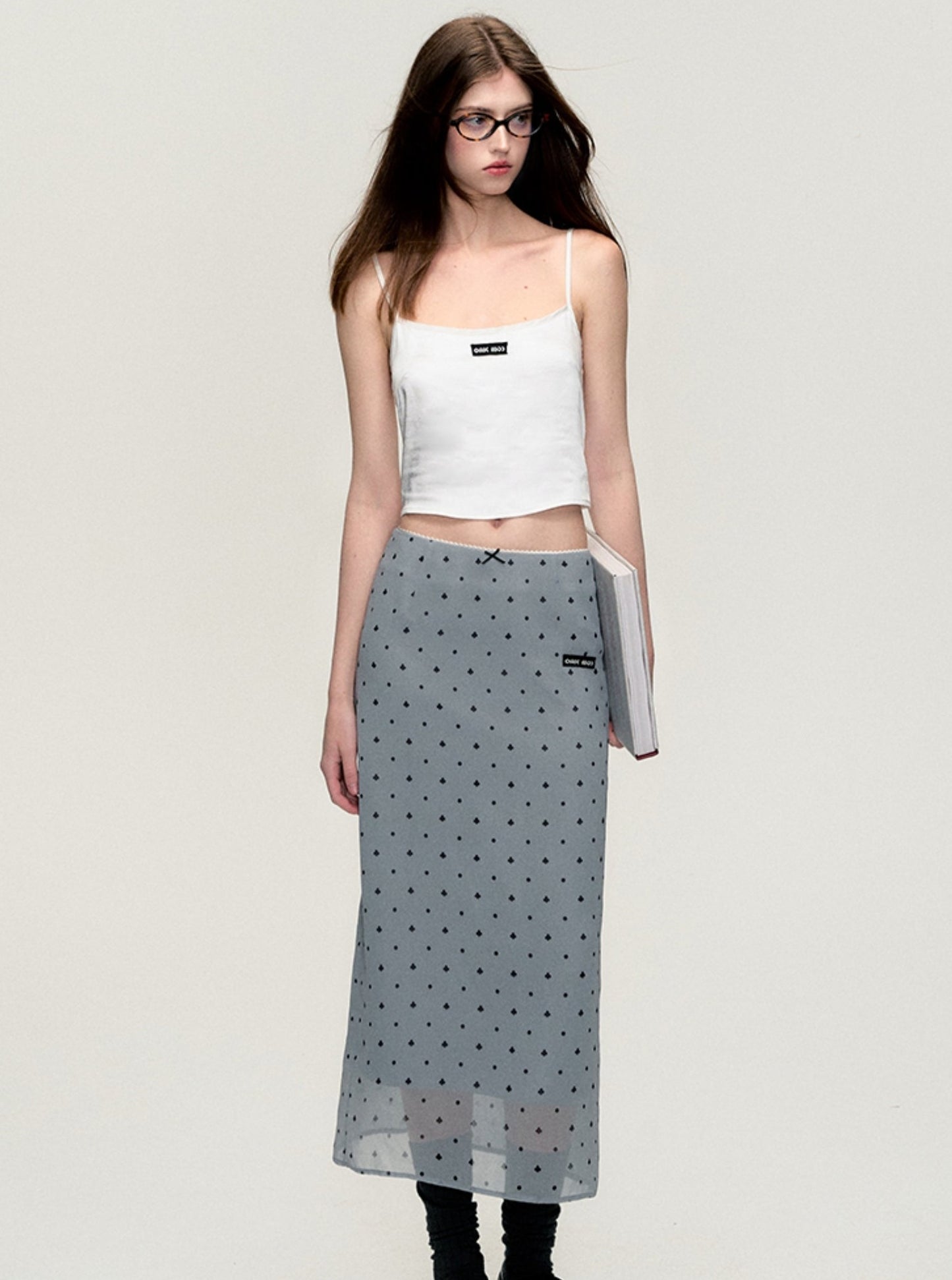 Tulle Polka Dot Maxi Skirt