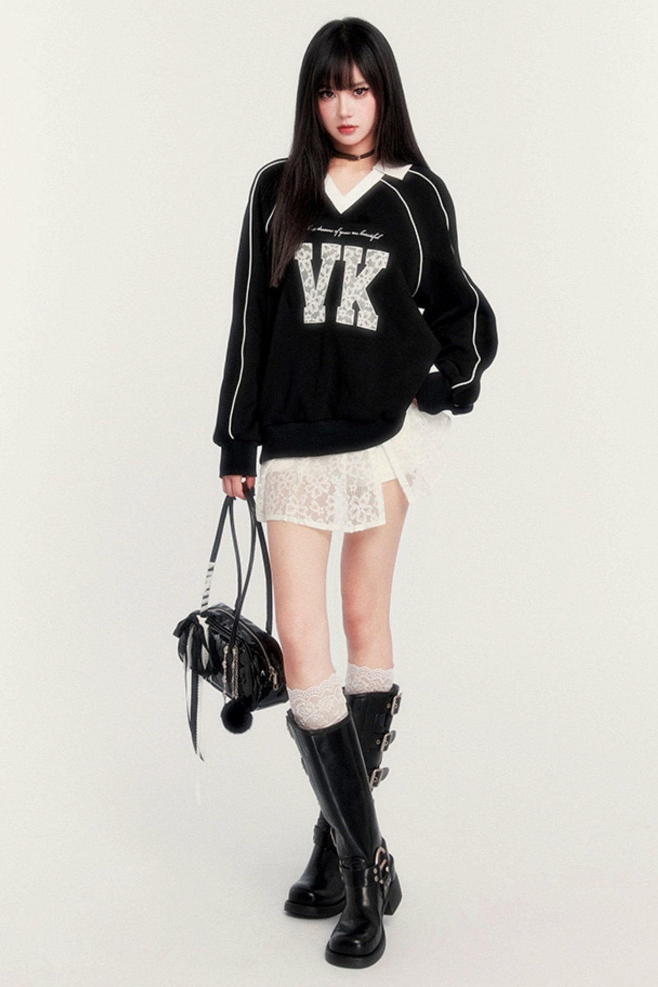 Embroidered VK Patch Sweatshirt