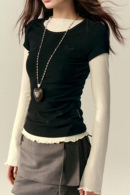 Versatile Wave-Edge Layered Base Top Set-Up