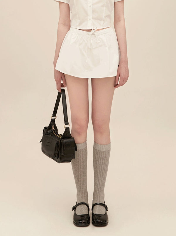 Preppy Short Sleeve Patchwork Set-Up