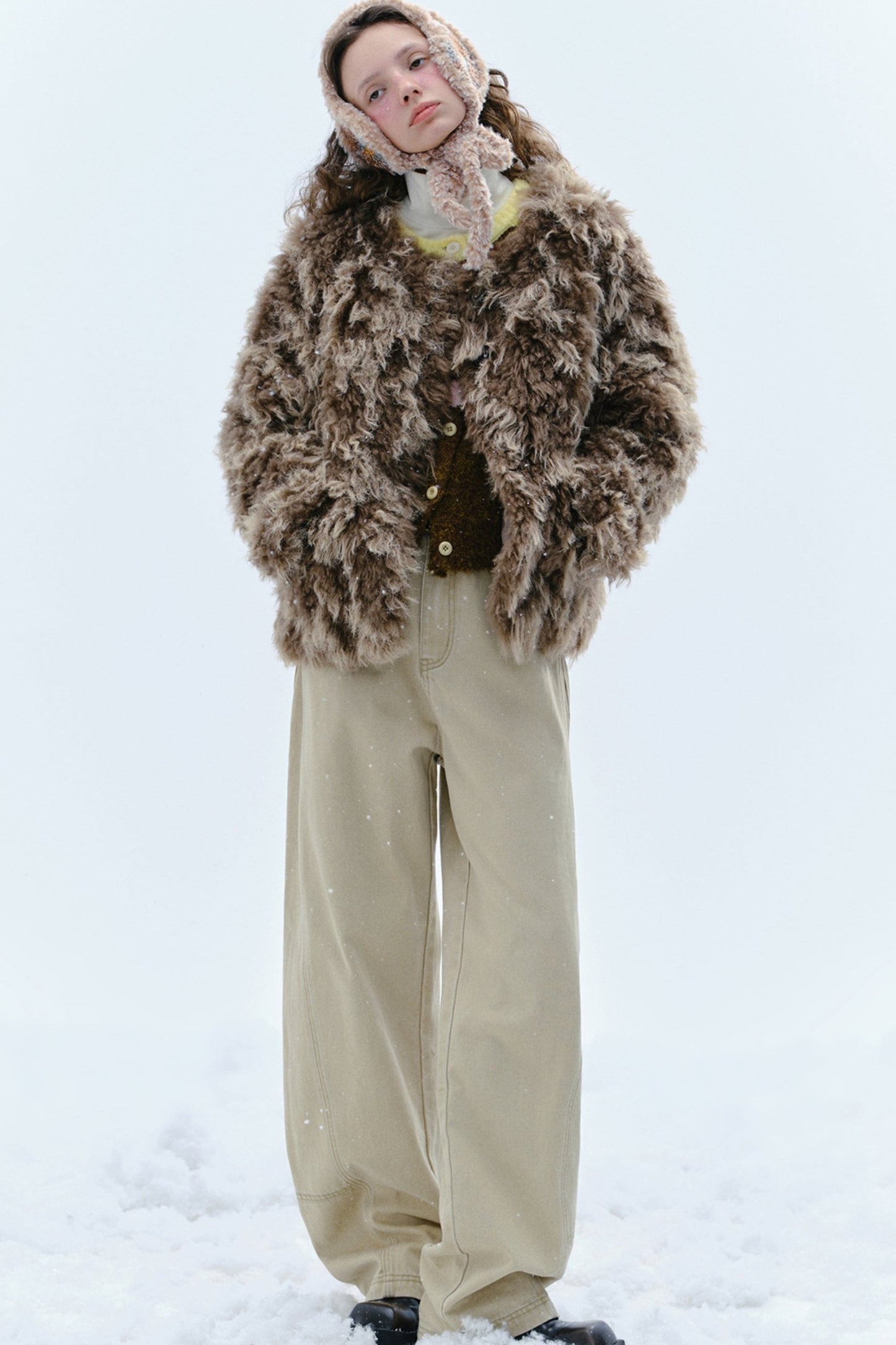 Cocoa Chestnut CRISP FUR COAT