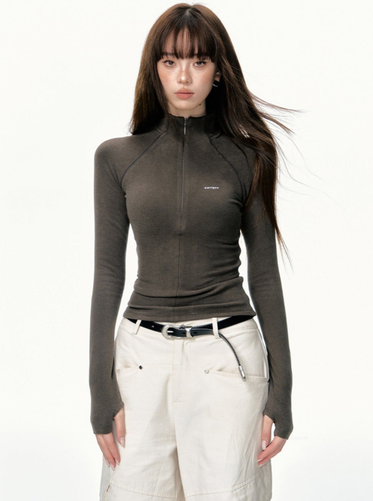 Slim Raglan Sleeve Base Tops