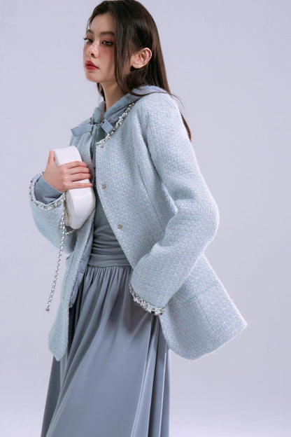 Robe à capuche bleu-gris Taylor 