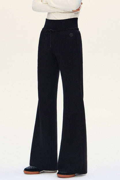 Drawstring Flare Sport Pants