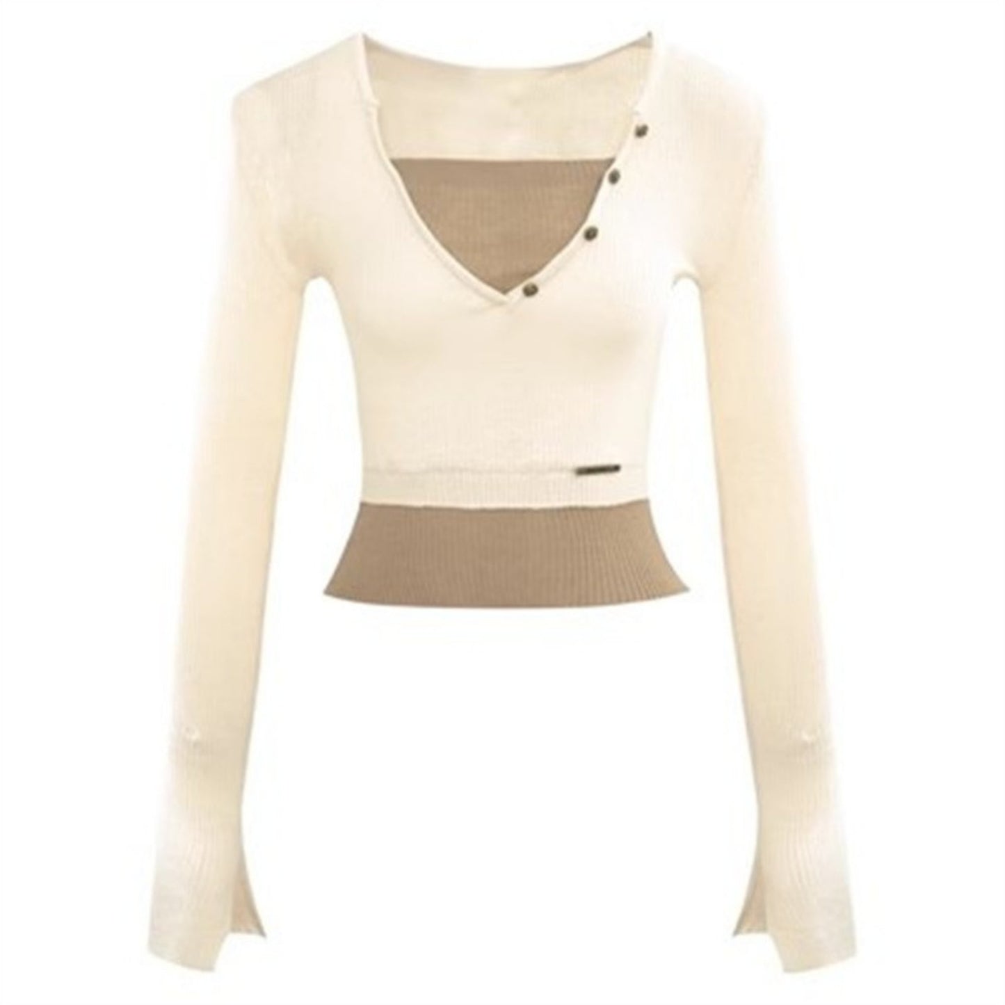 Color-block Knit Top