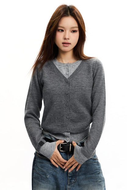 Relaxed Contrast Crewneck Top