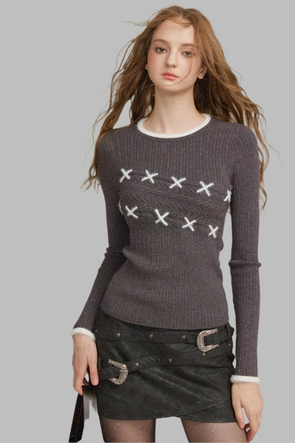 Stitched Wool Versatile Top