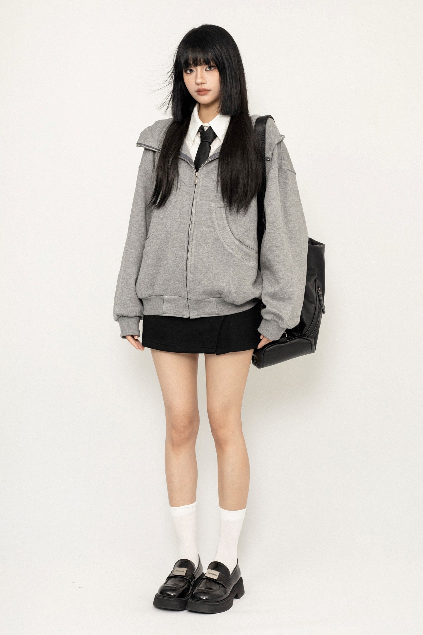 Unisex College Style Hooded Jacket