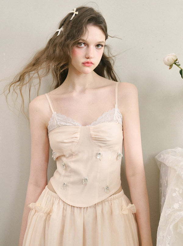 手作りビーズのテンセルサスペンダーセットアップ 