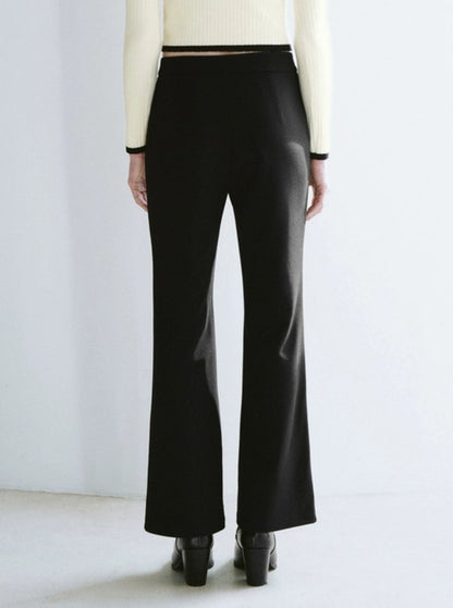 High-waisted Thin Flared Pants