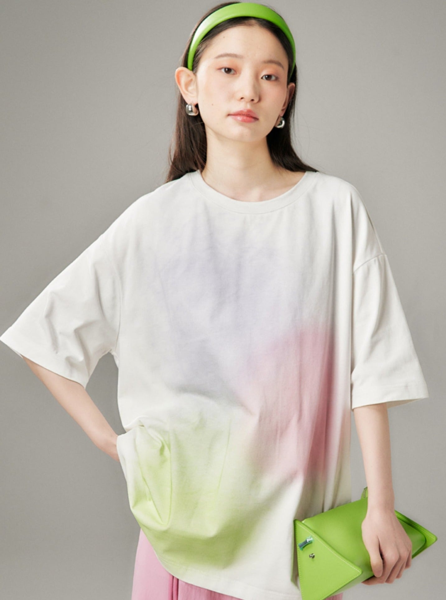 Bubble Memory Dream Gradient Knit T-Shirt