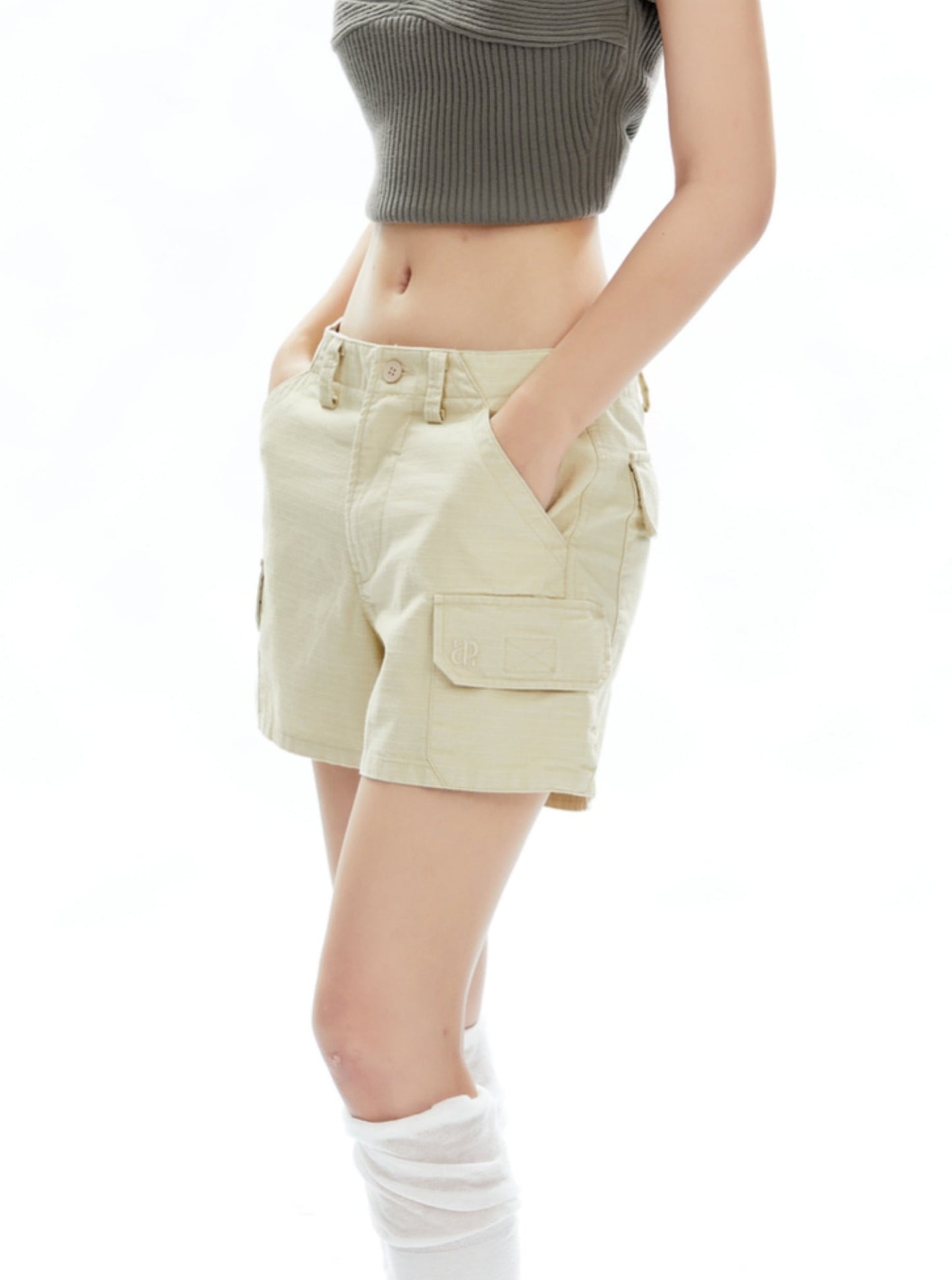 Multi-Pocket Casual Straight Shorts Pants