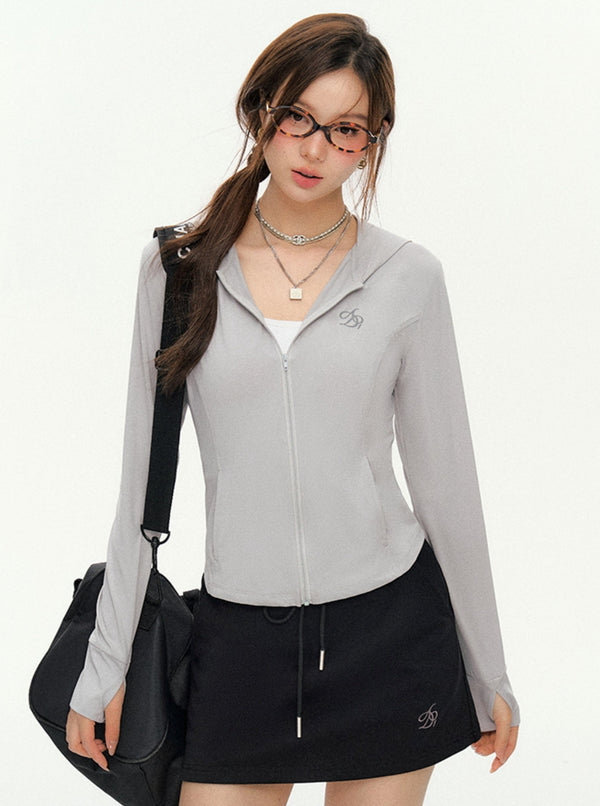 Hooded Lightweight Slim Cardigan Jacket