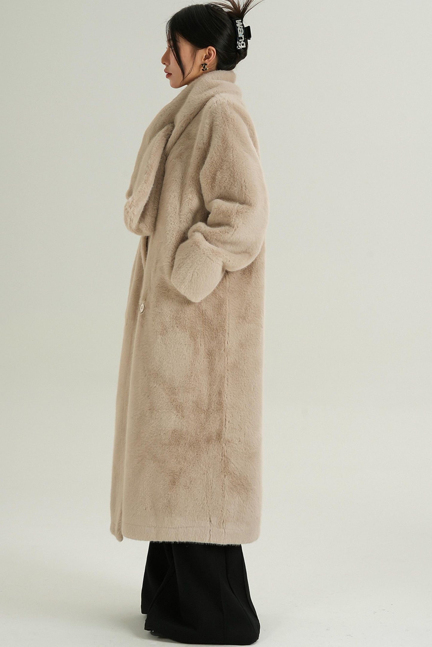 Luxury Fur Mid-Length Coat