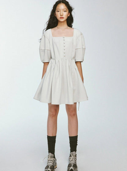 Lazy Thin Moonlight Puff Dress