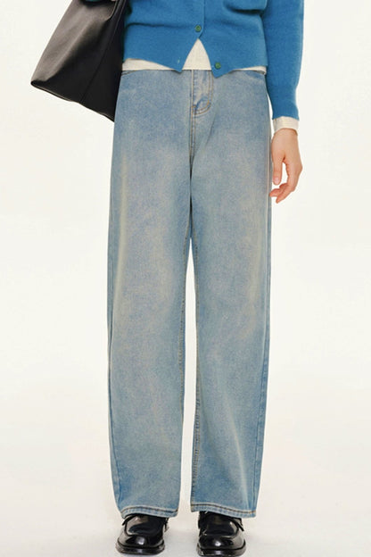 Blue Vintage Strait Jeans