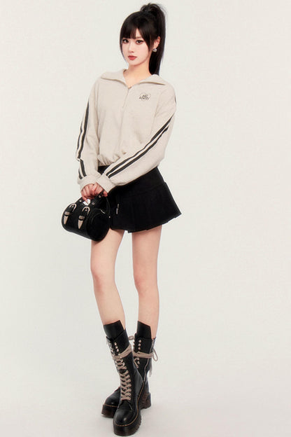 Casual Tennis Two-Piece Pleated Dress