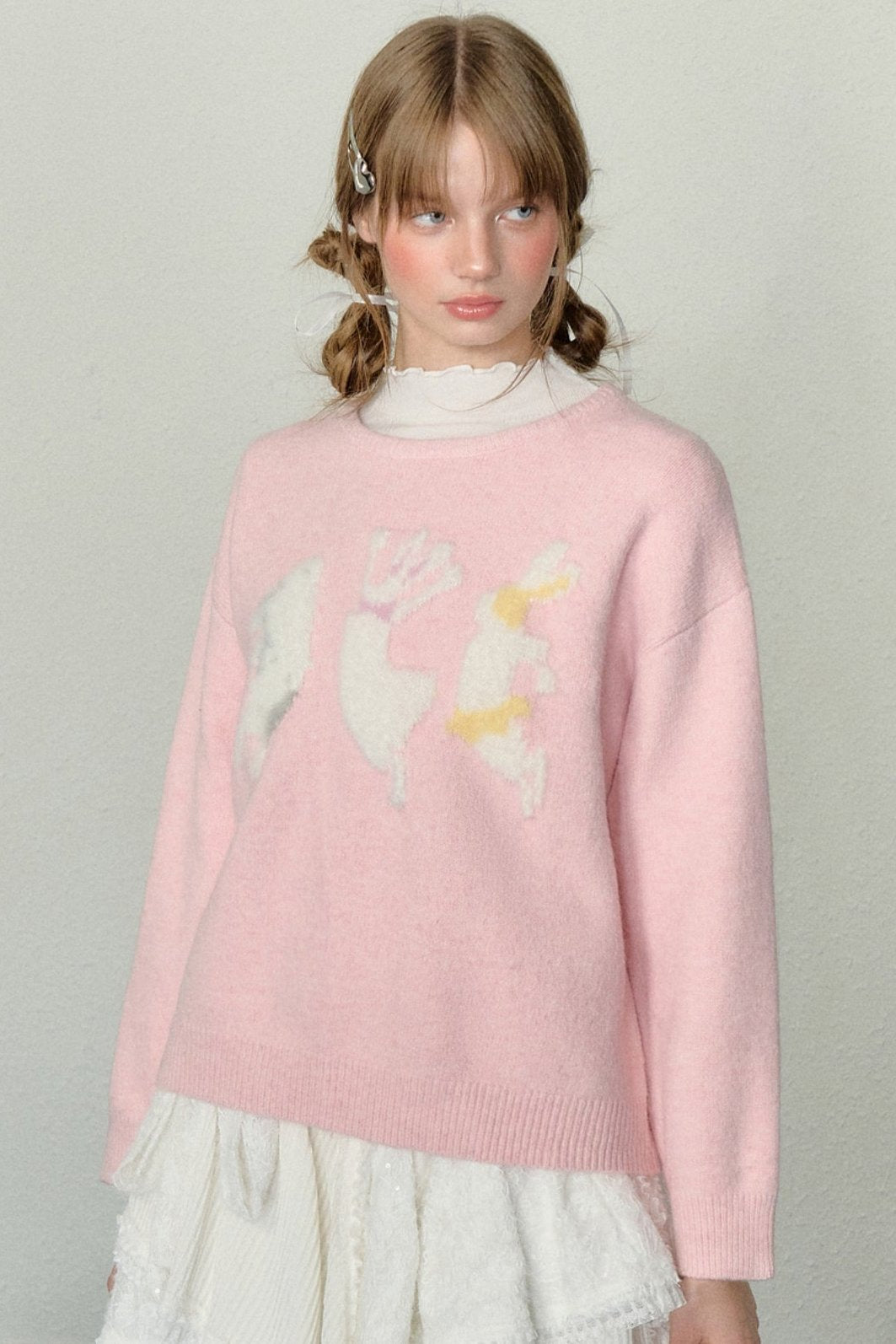 Vintage Sweet Crew Neck Sweater