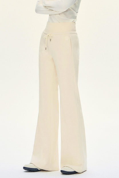 Drawstring Flare Sport Pants