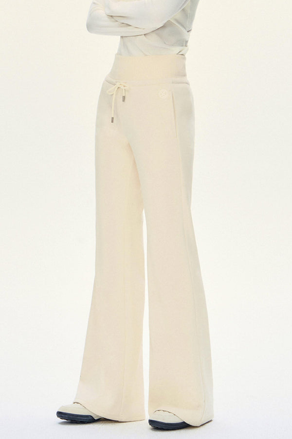 Drawstring Flare Sport Pants