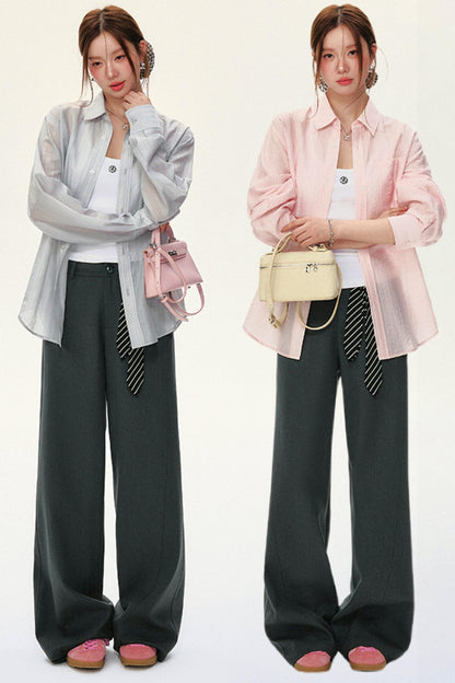 Tailored Wide-Waist Trousers