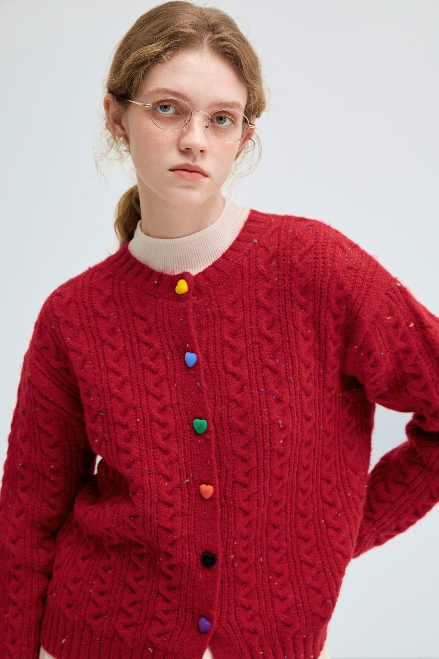 Little Red Riding Hood Christmas Button Cardigan