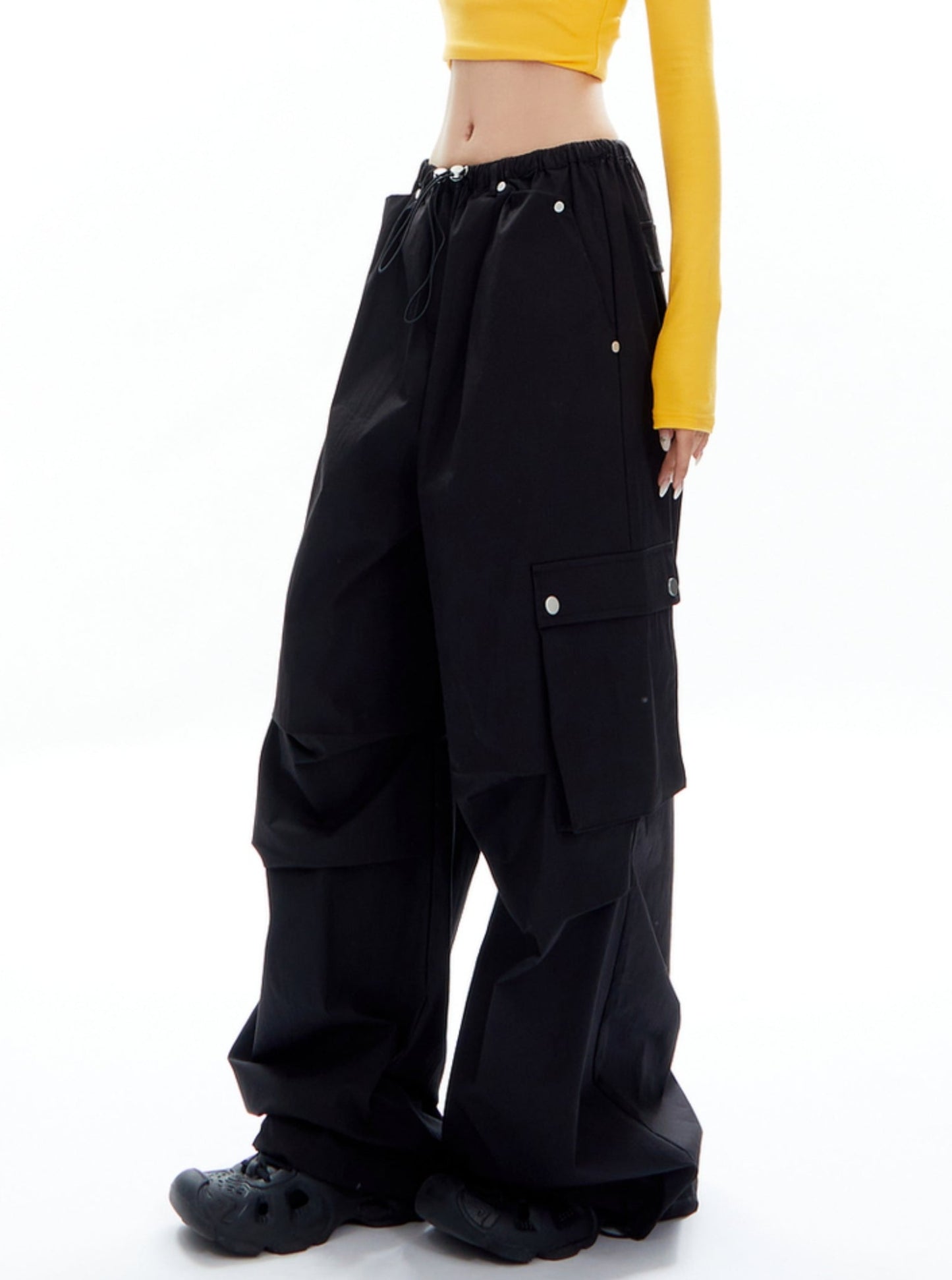 Loose Casual Straight Wide-Leg Pants