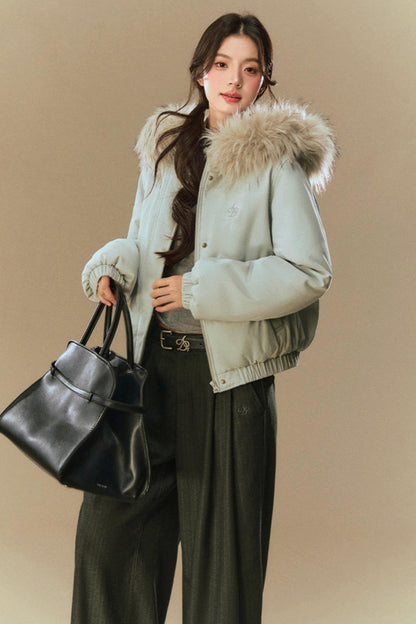 Cotton Fur Hood Winter Jacket