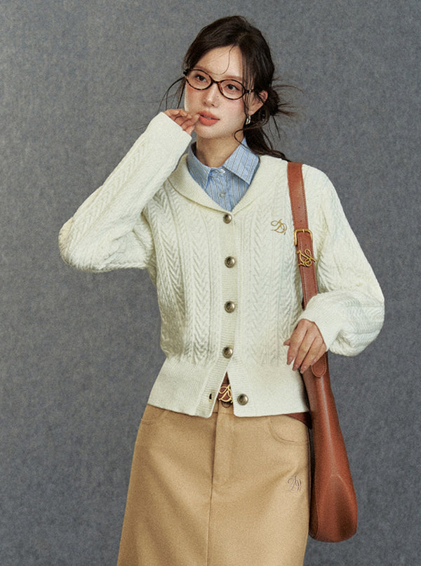 Original Preppy Fruit Collar Cardigan