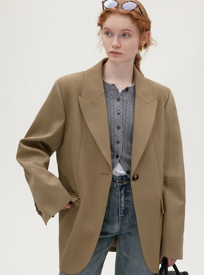 Fashion Sense One-Button Jacket