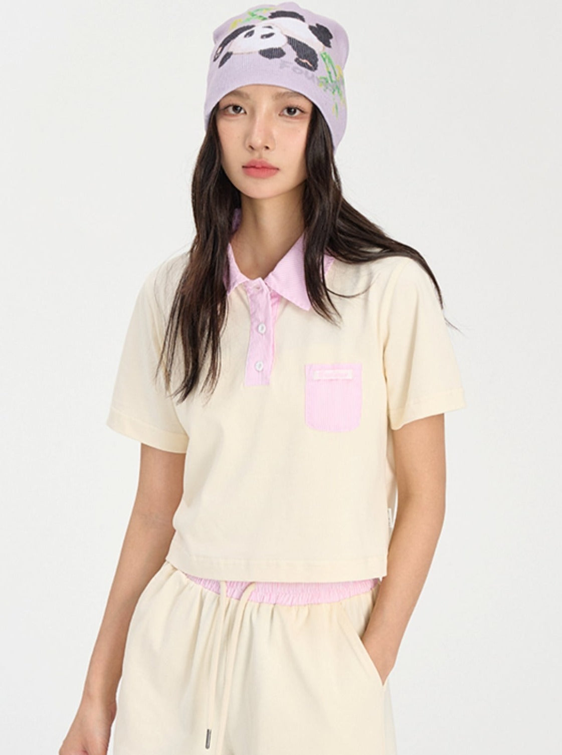 Polo Collar Short Top Set-Up