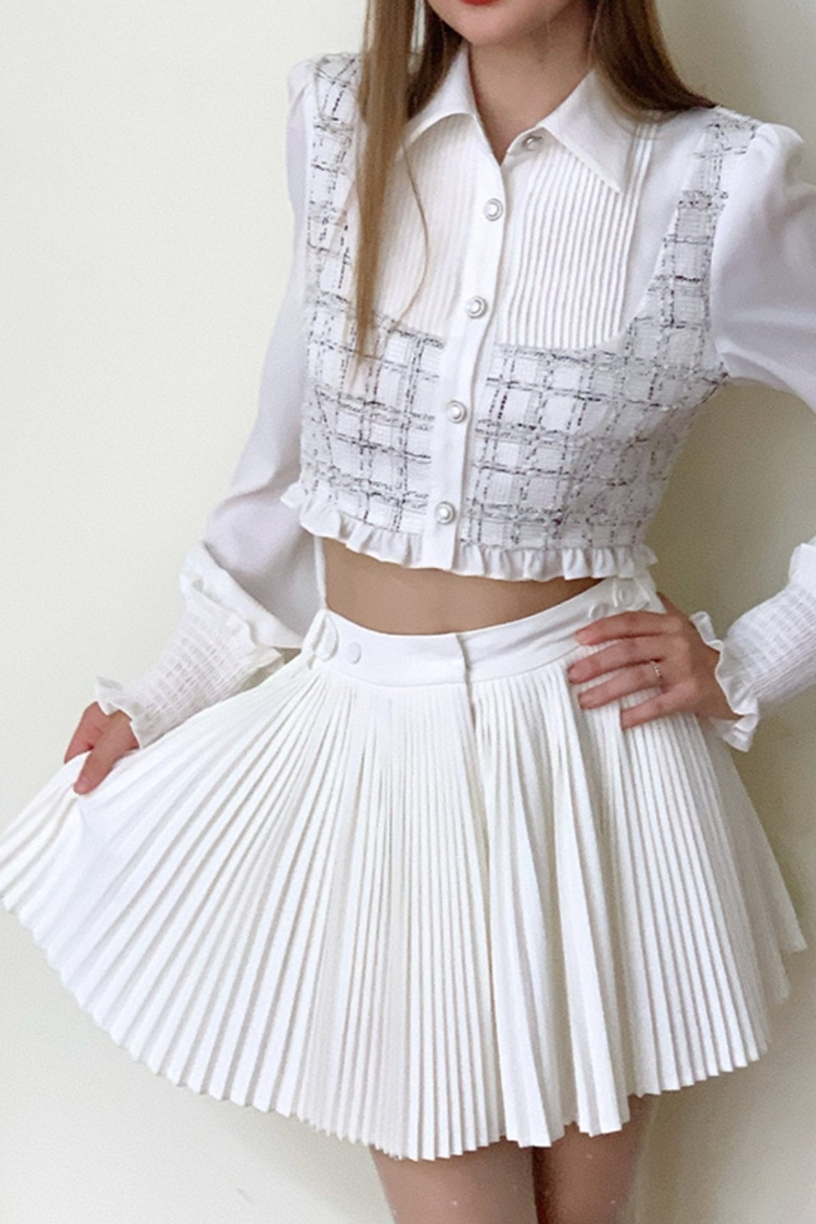 Accordion Pleated Skirt