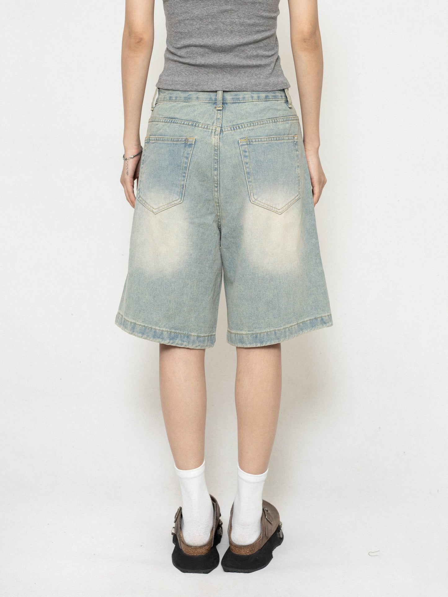 Loose Light Blue Summer Shorts