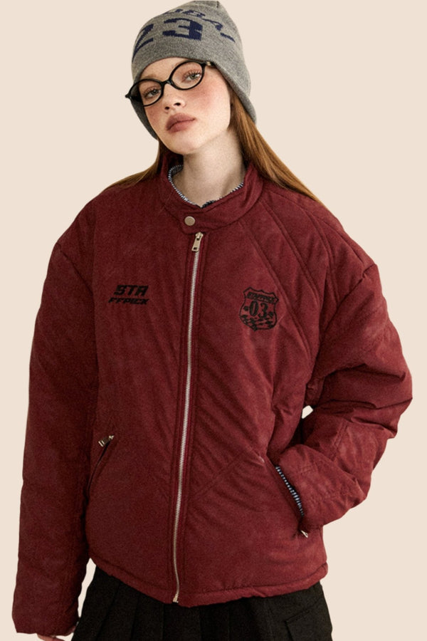 Short Stand Collar Padded Jacket