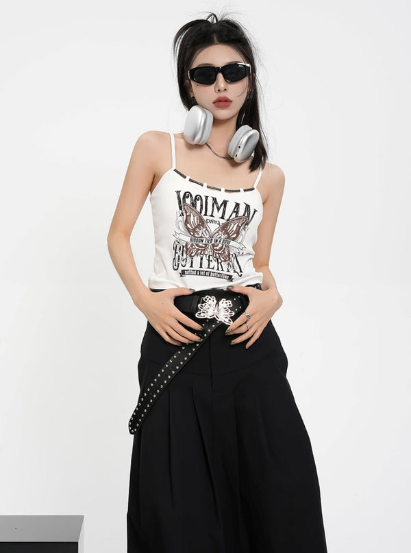 Butterfly Print Camisole Top