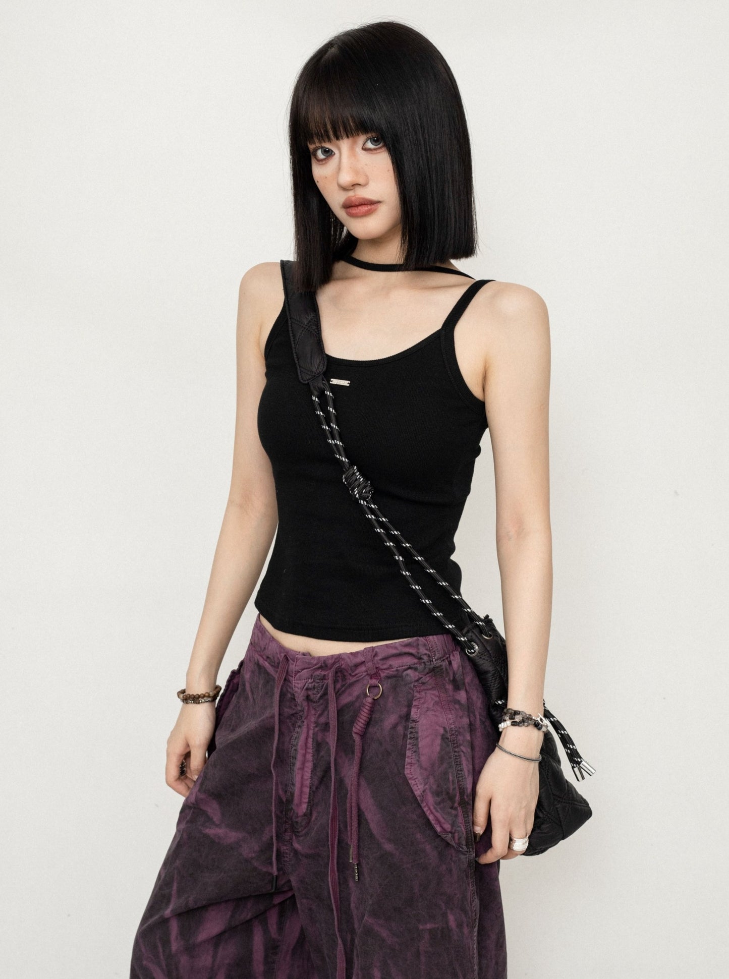 Strap Chest Padded Halterneck Top