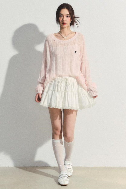 Fluffy Layered A-Line Skirt